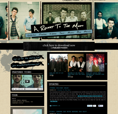 New Website From A Rocket To The Moon