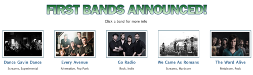 FIRST FIVE VANS WARPED TOUR 2011 BANDS ANNOUNCED!