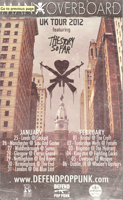 Man Overboard UK Tour