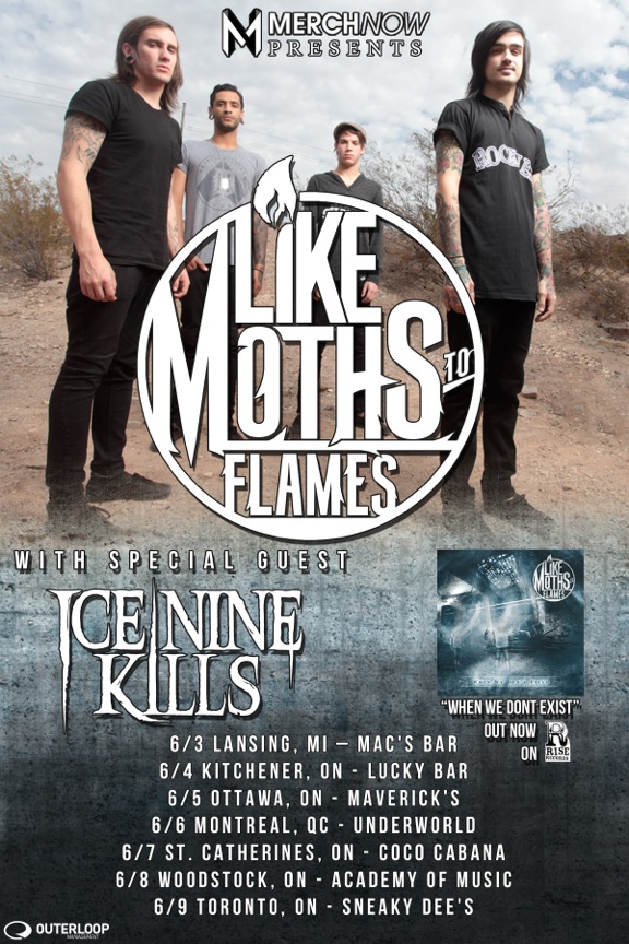 Like Moths To Flames and Ice Nine Kills Canadian tour dates