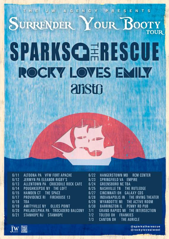 Sparks The Rescue announce the Surrender Your Booty tour