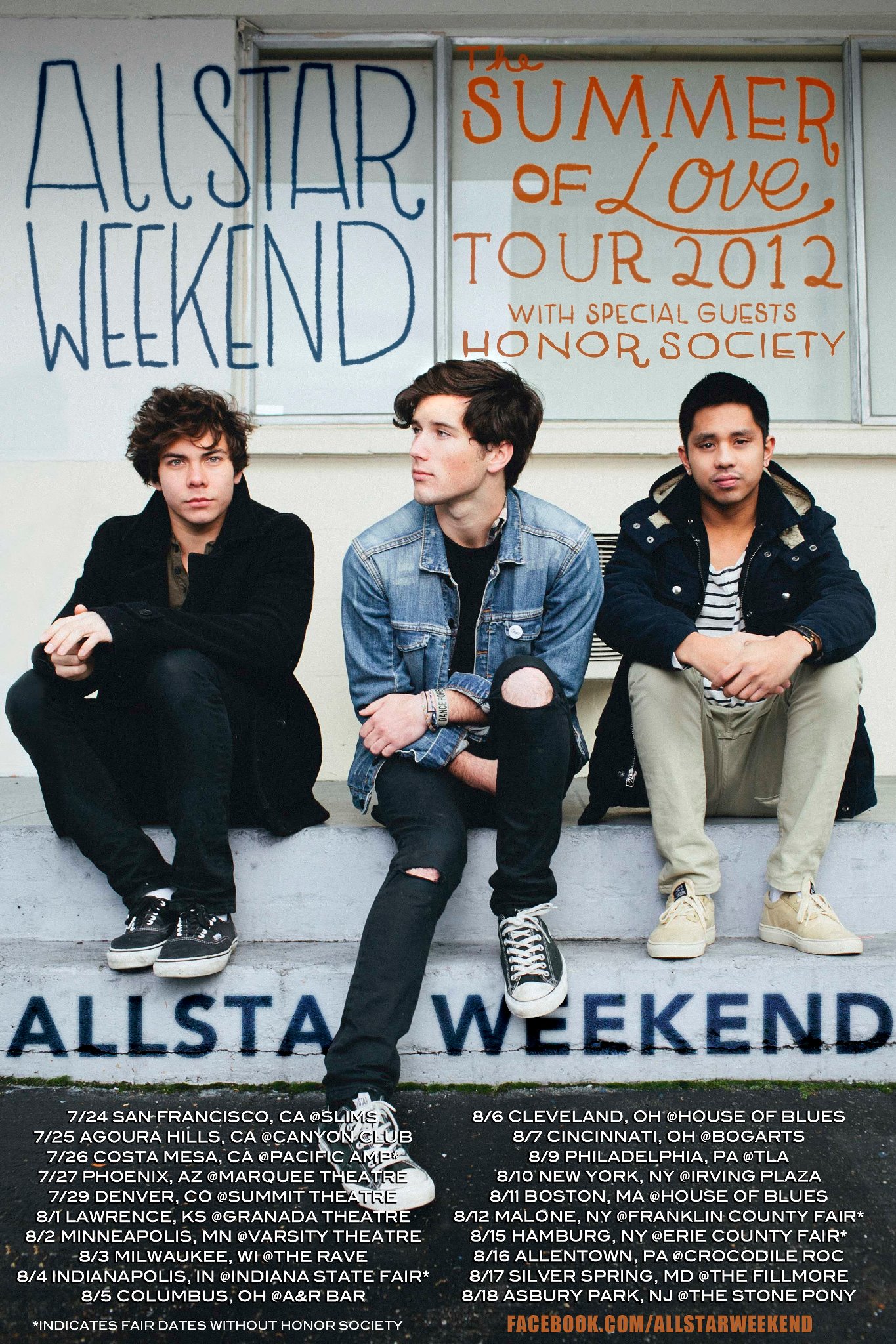 Summer of Love Tour 2012 Dates