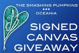 Smashing Pumpkins Signed Canvas Giveaway