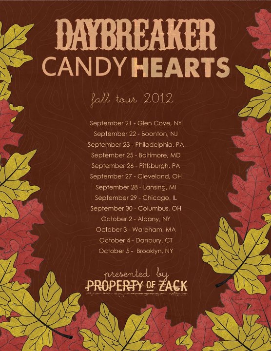Daybreaker to tour with Candy Hearts this fall