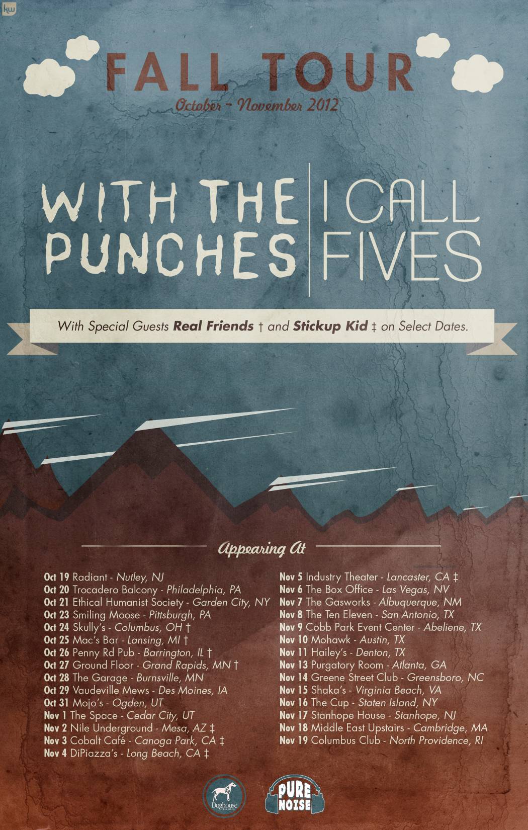 I Call Fives & With The Punches fall co-headlining tour
