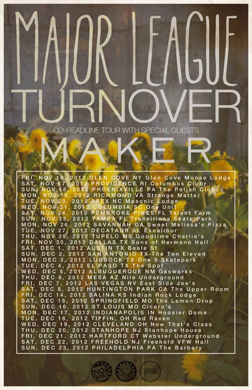 Major League and Turnover to go on tour this fall