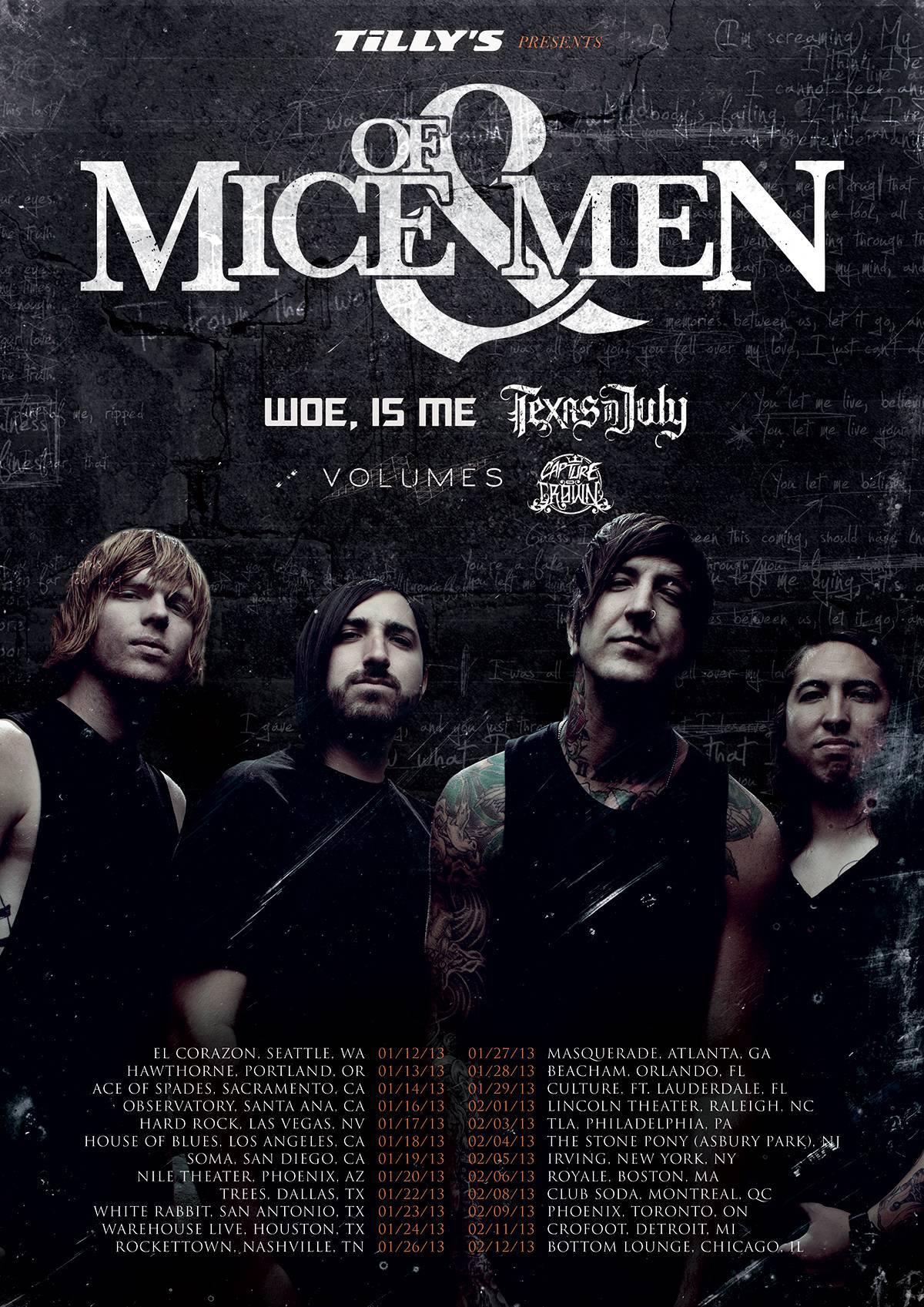 Of Mice & Men announce winter tour