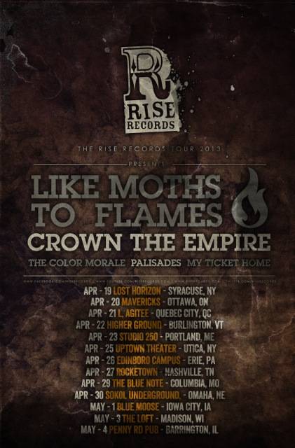 Rise Records 2013 tour bands and dates announced