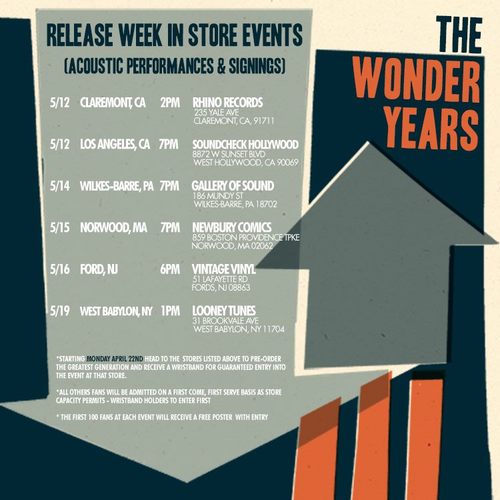 The Wonder Years Release In-store Dates