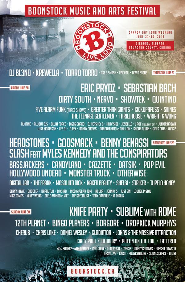 Changes to the Boonstock lineup