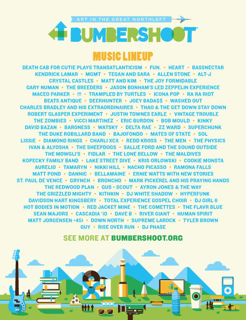 Seattle’s Bumbershoot Festival Lineup Announced