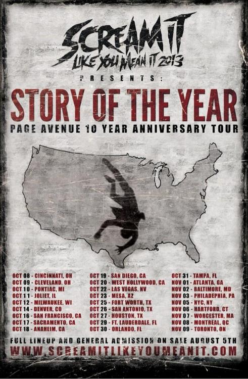 Scream It Like You Mean It Tour Support Announced