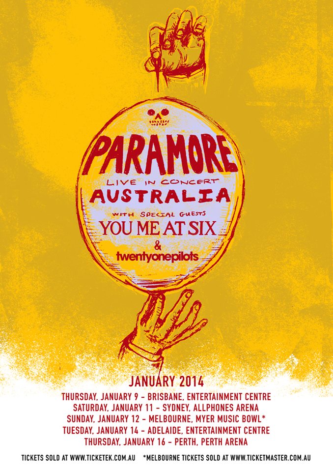 Paramore Announce 2014 Australian Tour + Conan Appearance