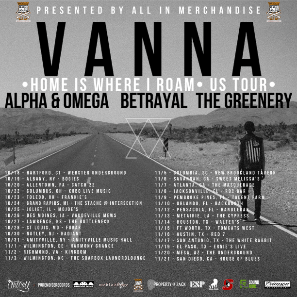 Vanna announce ‘Home Is Where I Roam’ US Tour