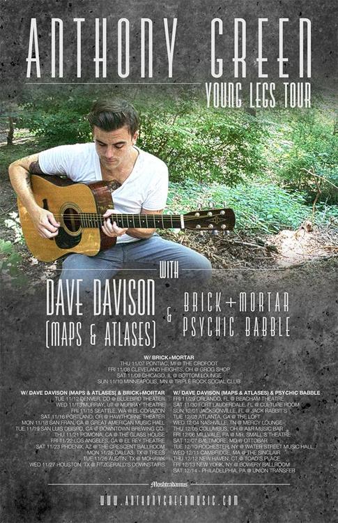 Anthony Green Announces New Tour + Album