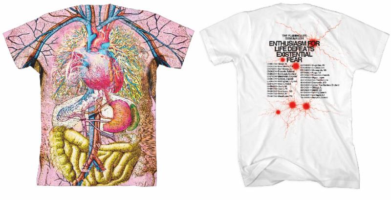 The Flaming Lips release four new shirts on their webstore