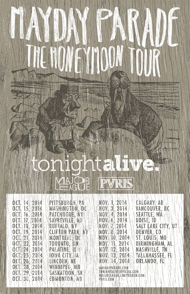 Mayday Parade + Tonight Alive Announce “The Honeymoon Tour”