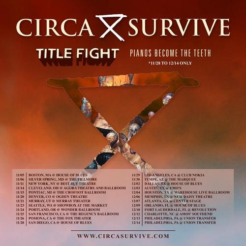 Circa Survive Announce Fall North American Tour