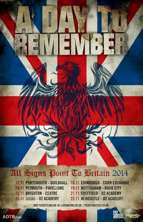 A Day To Remember Announce UK Fall Tour