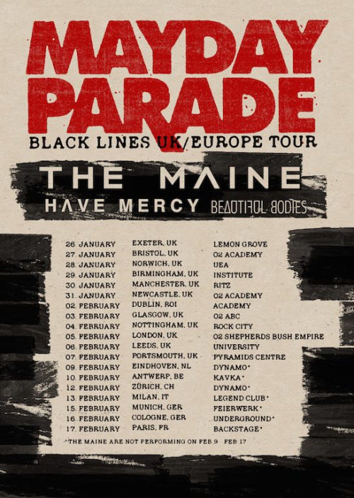 Mayday Parade Announce UK/Europe 2016 Tour