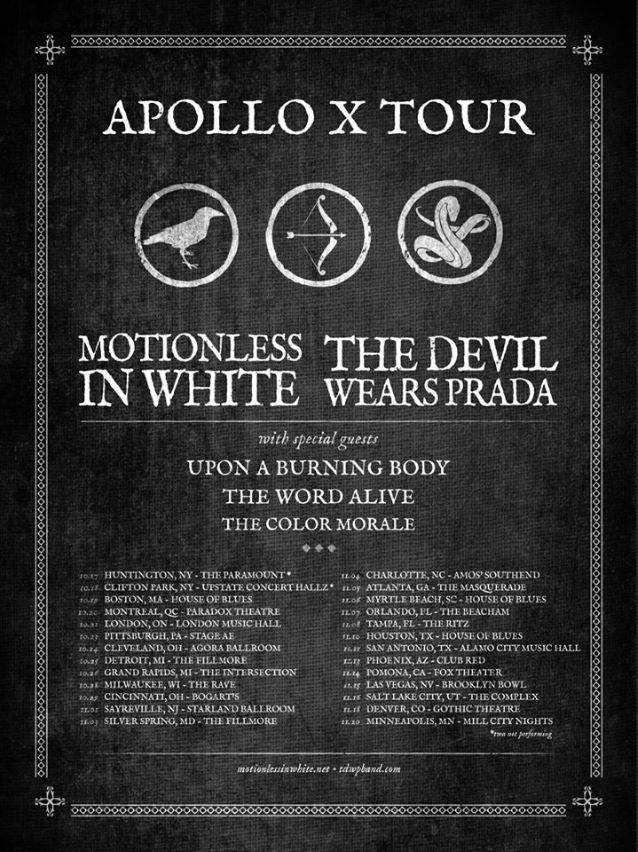 The Devil Wears Prada + Motionless In White Announce Fall Tour