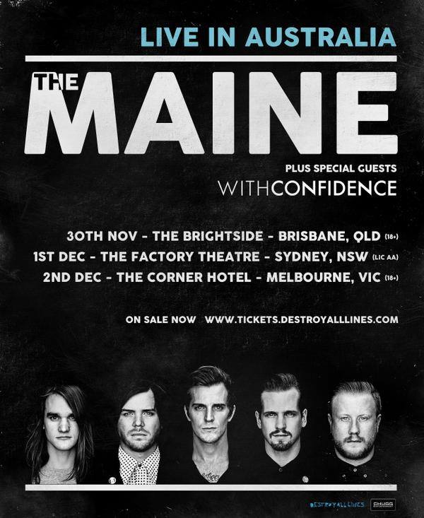 The Maine Announce Headlining Australian Tour