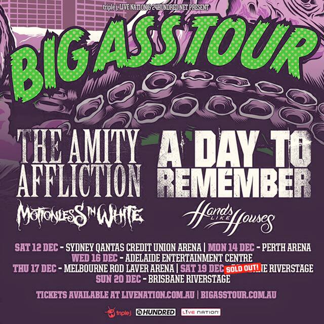 Hands Like Houses Replace The Ghost Inside On A Day To Remember, Amity Affliction Co-Headliner