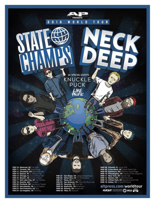 Neck Deep and State Champs Announce US Leg of World Tour