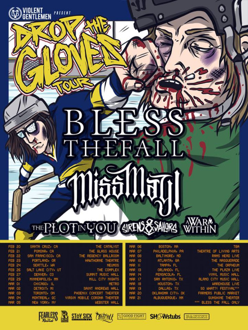 Blessthefall + Miss May I Announce 2016 North American Tour