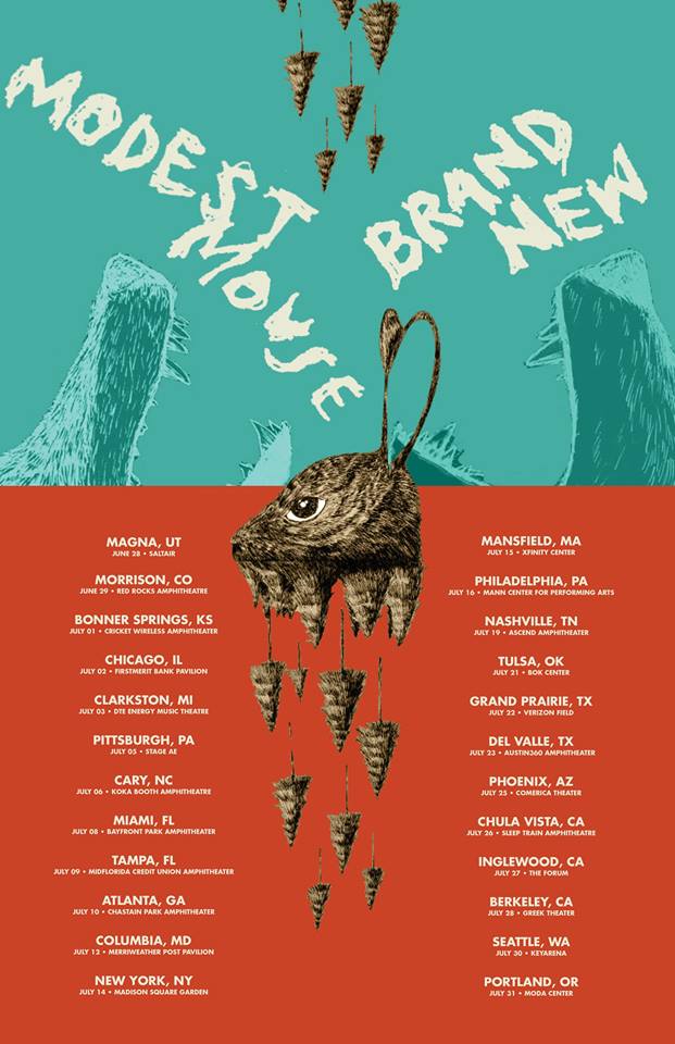 Brand New + Modest Mouse Announce Summer North American Tour