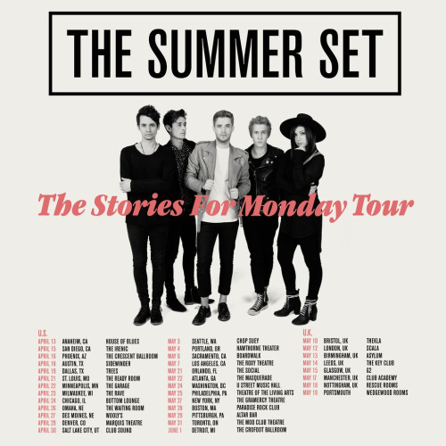 The Summer Set Announce Spring Tour