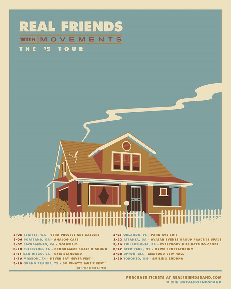 Real Friends Announce $5 Tour