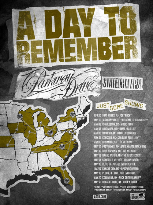 A Day To Remember Announce Tour With Parkway Drive + State Champs