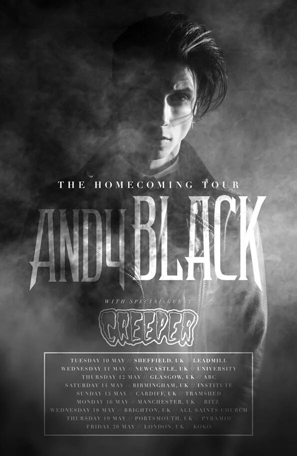 Andy Black + Creeper Announce UK Tour