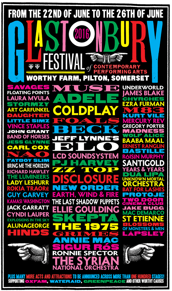 Full Glastonbury Festival lineup announced