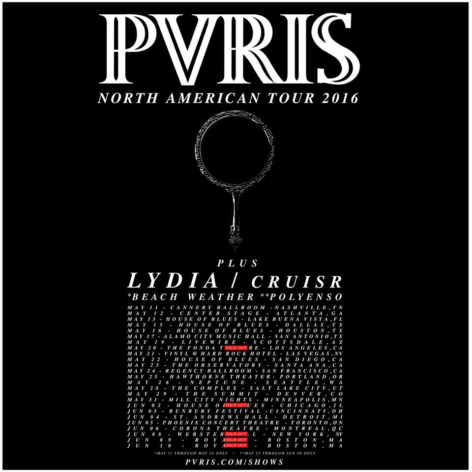 PVRIS announce US tour support