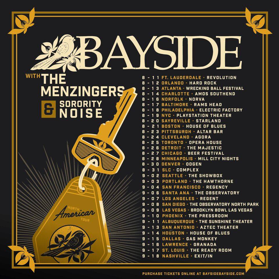 Bayside announce summer North American Tour