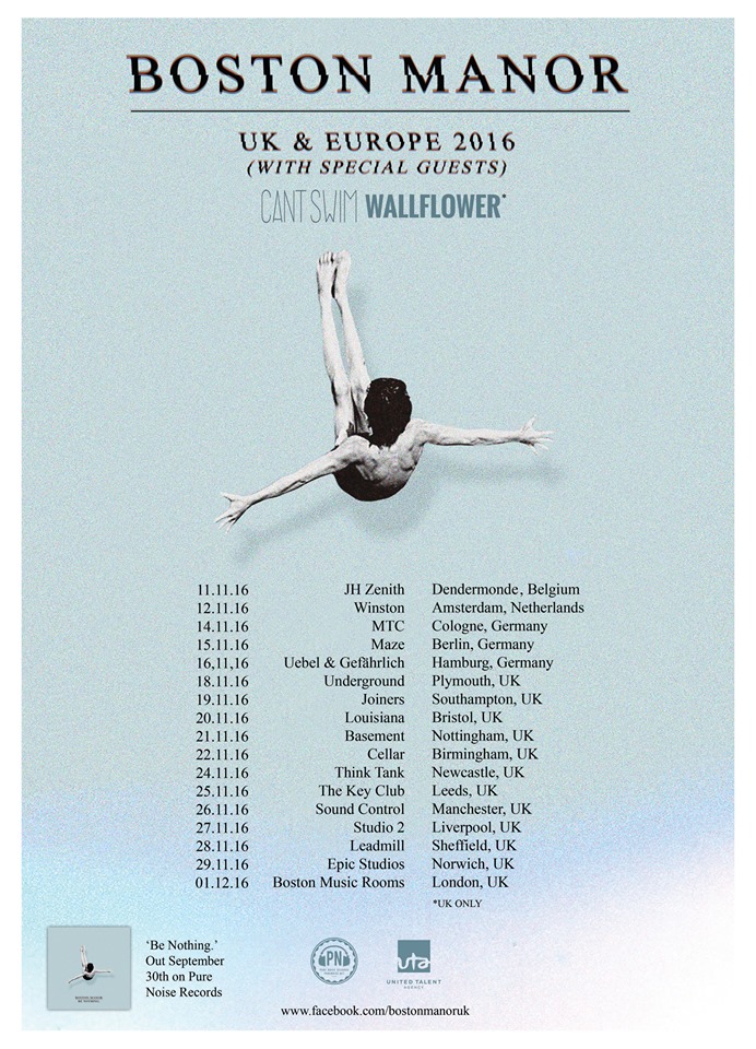 Boston Manor announce UK/European tour