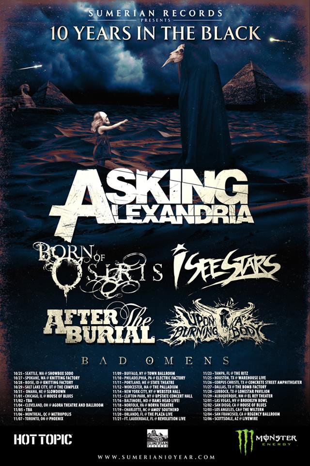 Asking Alexandria, I See Star to headline Sumerian Records 10-year anniversary tour