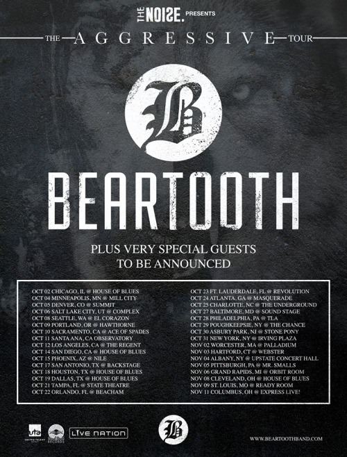 Beartooth announce fall American tour