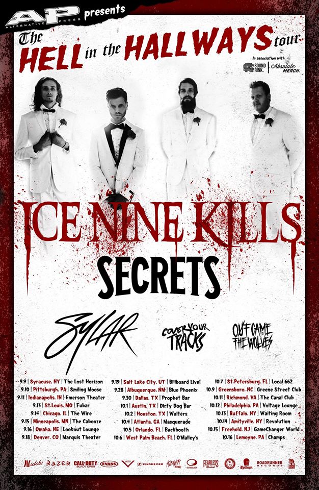 Ice Nine Kills announce tour with Secrets, Cover Your Tracks, Out Came The Wolves