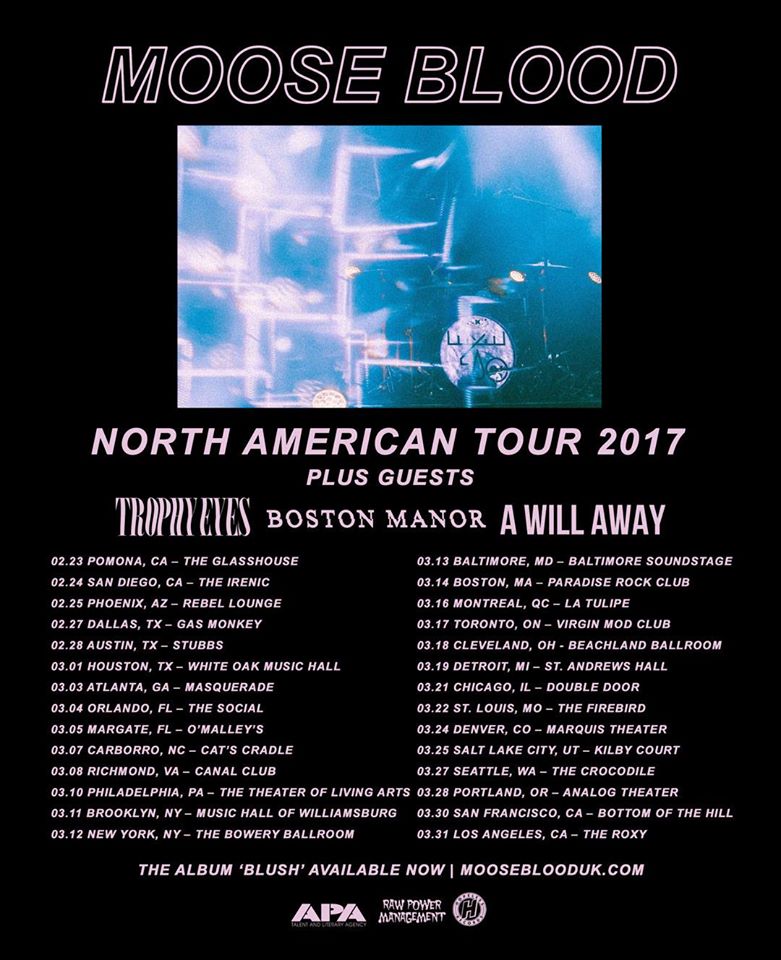 Moose Blood announce North American spring tour