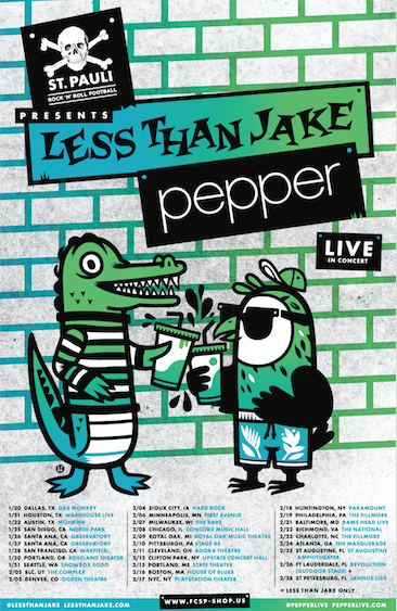 Less Than Jake sign to Pure Noise Records, announce co-headlining tour with Pepper