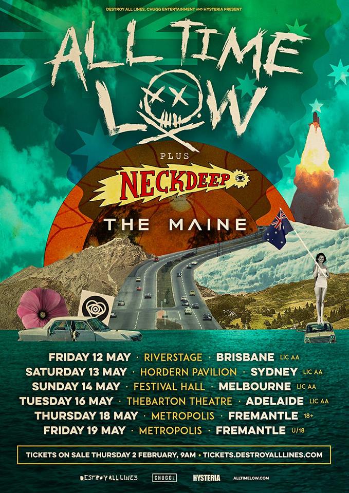 All Time Low, The Maine, Neck Deep announce Australian tour