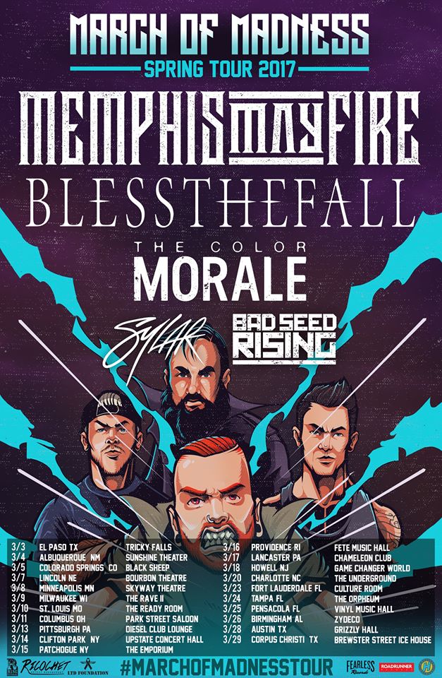 Memphis May Fire, Blessthefall announce March tour