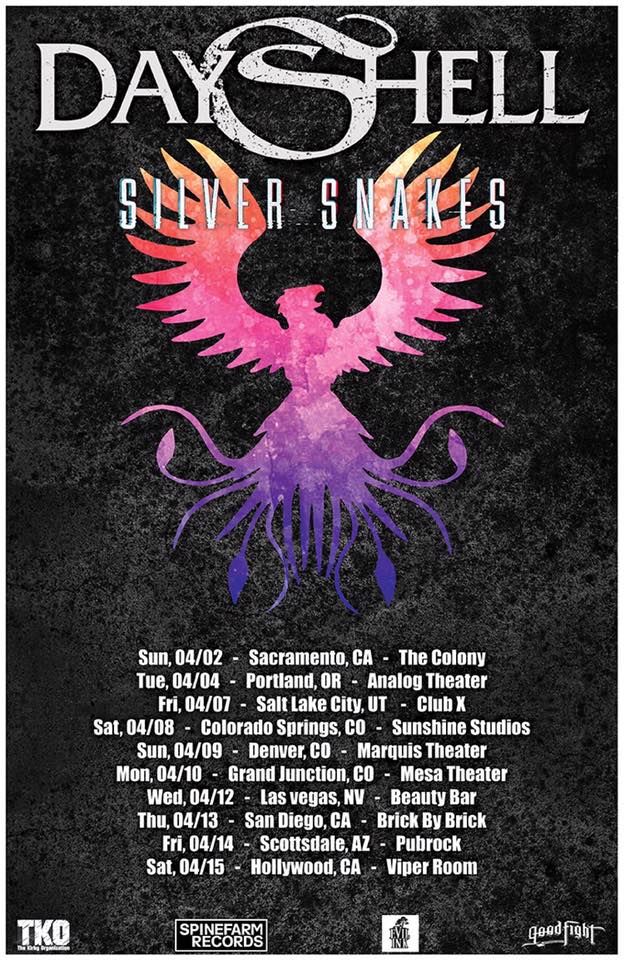 Dayshell and Silver Snakes announce tour