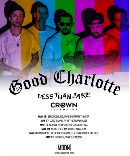 Good Charlotte announce tour dates with Less Than Jake and Crown The Empire