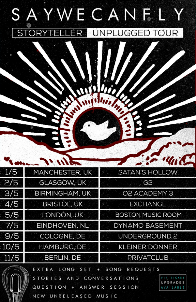 Saywecanfly announce EU/UK tour