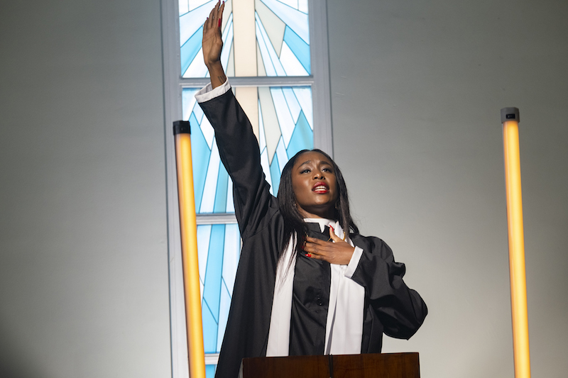 Rapper, painter and model Racquel Jones releases music video for new single “Sacrilege” via AFROPUNK